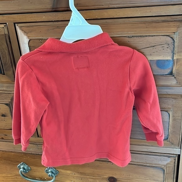 Mayoral Baby Boy’s rust colored long sleeved polo size 12 months EUC - Picture 4 of 5